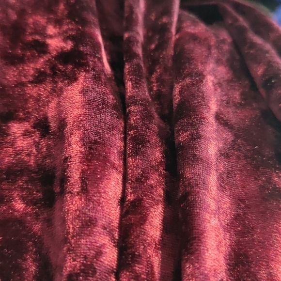 Velvet burgundy leggings - Picture 4 of 4